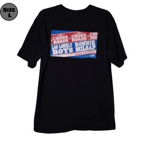 CMT Crossroads: Los Lonely Boys & Ronnie Milsap USED Shirt (L, Y2K, Promo)